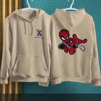 Spider Man Hoodie Casual Clothes Black White Khaki Hoodie Long Sleeve Hooded Pullover Personality Streetwear