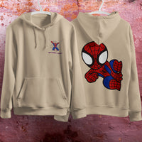 Spider Man Hoodie Casual Clothes Black White Khaki Hoodie Long Sleeve Hooded Pullover Personality Streetwear