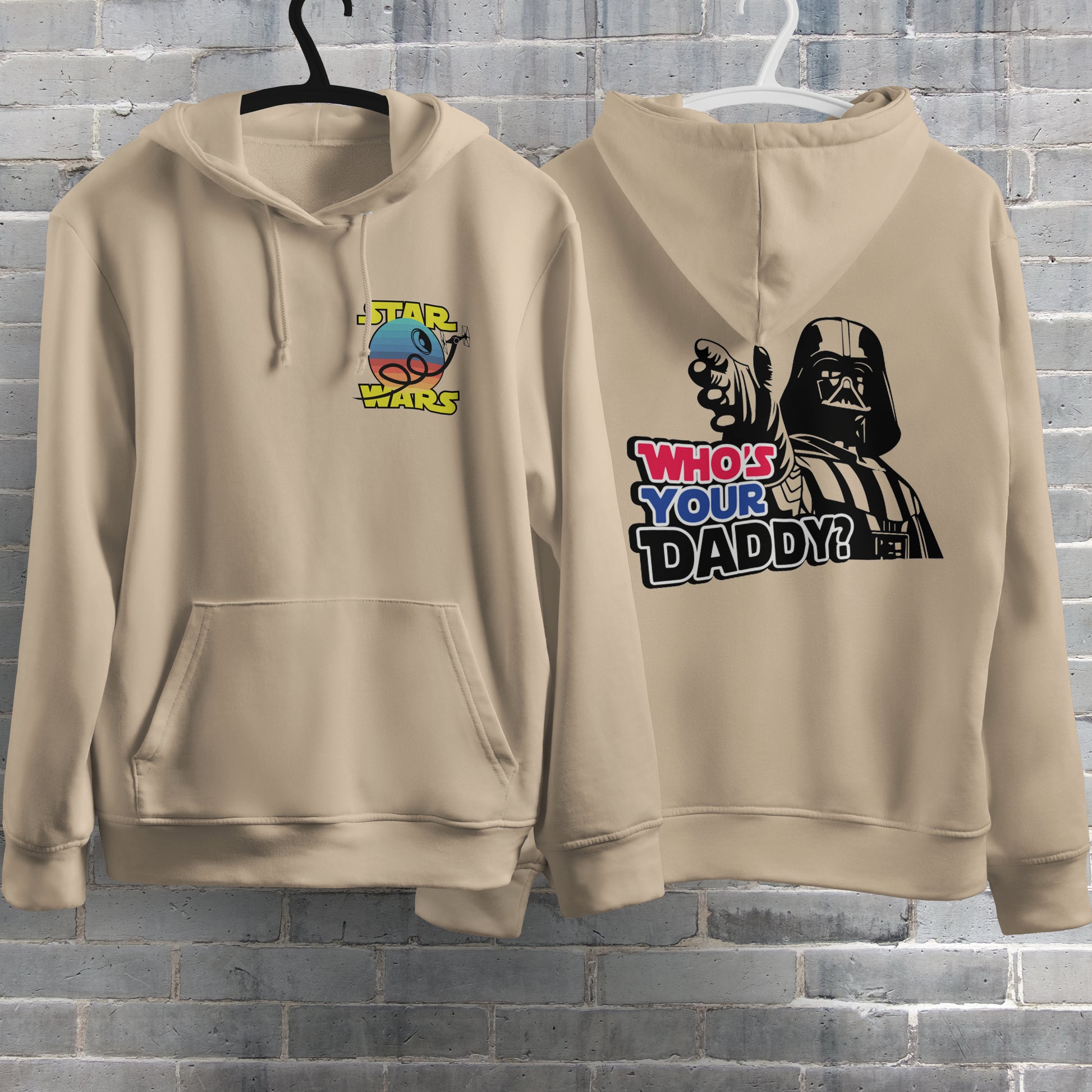 Star Wars Hoodie Vintage White Khaki Hoodie For Mens Womens Hooded Pullover Personality Streetwear