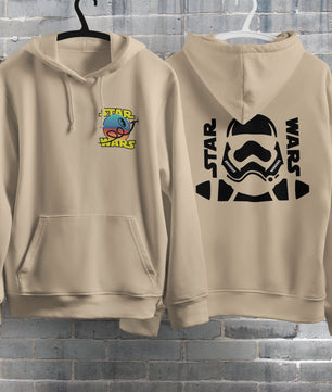 Star Wars Hoodie Vintage White Khaki Hoodie For Mens Womens Hooded Pullover Personality Streetwear