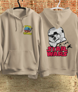 Star Wars Hoodie Vintage White Khaki Hoodie For Mens Womens Hooded Pullover Personality Streetwear