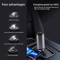 Retractable Car Charger - Lusy Store LLC 