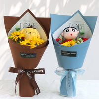 Bear Graduation Bouquet Flower Rose Gift for Kindergarten Children