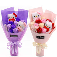 Bear Graduation Bouquet Flower Rose Gift for Kindergarten Children