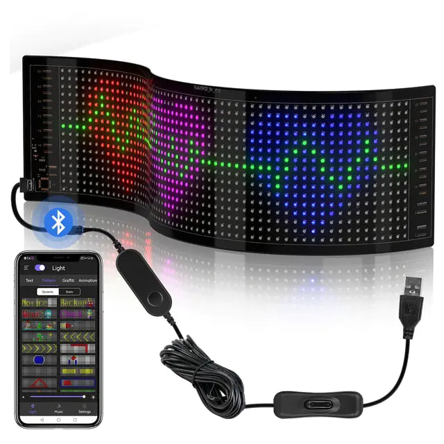 LED Matrix Pixel Panel Bluetooth - Lusy Store LLC 