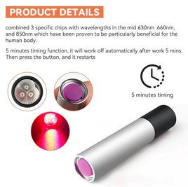 Red Light Therapy Lamp - Scar Removal & Skin Care Flashlight - Lusy Store LLC 