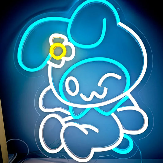 My Melody Neon Sign Sanrio Anime Light Multicolor Led Wall Decor Holidays Gift