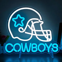 Cowboys Football Neon Wall Decor LED Sign Neon Sign Bedroom Boys Home Bar Club Party