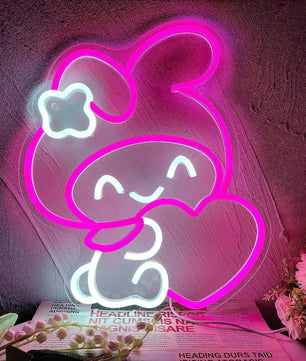 My Melody Neon Sign for Wall Decor Japanese Neon Light Game Room Living Room Decor