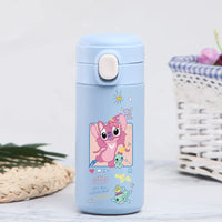 Stitch 420ml Thermal Cup Sports Water Bottle Kids Portable Large Capacity Outdoor Stainless Steel - Lusy Store LLC