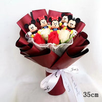 Party Anime Sitting Bear Minnie Mickey Cartoon Hand Office BouquetKids Birthday Valentine's Day Halloween Hallowmas Gift