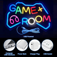 Gamer Neon Sign LED Neon Lights with Dimmable ON/OFF Switch USB Powered Wall Decor for Gaming Room