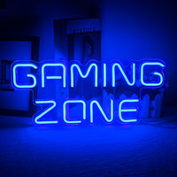 Gaming Zone Neon Led Sign for Wall Decor Game Neon Lights Signs with USB For Game Room Bedroom Gifts