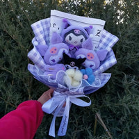 Hello Kitty Kuromi Melody Cinnamoroll Plush Bouquet Home Decoration Xmas Friend Gifts