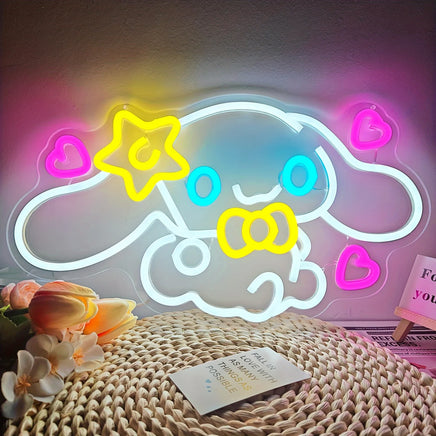 Cinnamoroll Neon Sign Dimmable USB Powered Japanese Anime Cute Cartoon Kawaii for Girl's Room Decor