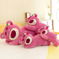 Strawberry Bear Cute Plush Toys Pillow Cartoon Kawaii Anime Bear Stuffed Gifts