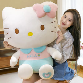 35/50/65cm Sanrio Hello Kitty Plush Doll Cartoon New Creative Cute Plush Filled Toys Room Pillow Decoration Kid Birthday Gift