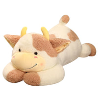 Lovely Milk Cow Plush Toys Cartoon Stuffed Animal Cattle Dolls Sleeping Pillow Gifts