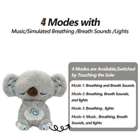 Elephant Plush Toy – Soothing Breathing Companion – Music & Light – Lusy Store