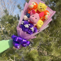 Winnie the Pool Eeyore Bouquet Gift Box Stuffed Animals Flower Bouquet Home Decoration Valentine Gifts