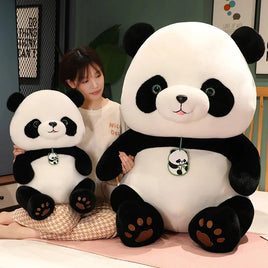 Round Fat Panda Plush Toy Cute Stuffed Animal Giant Pandas Plush Soft Kids Toys Gift