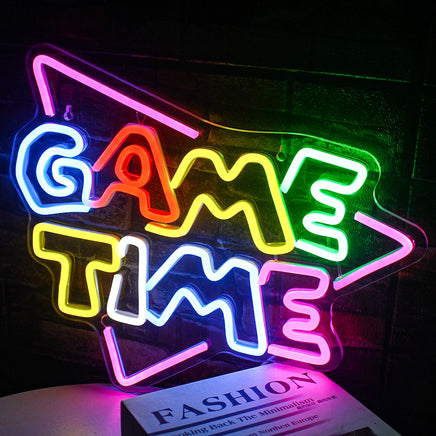 Game Room Neon Sign LED Wall Decor USB Powered Acrylic Lighting Bedroom Bedside Wall Decor Gift