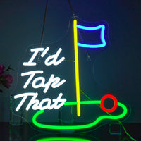 Ball Neon Sign Led Light Up Sign Table Tennis Club Wall Decor Football Neon Golf Course Light