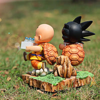 Dragon Ball Figure Goku and Krillin Milk Delivery Model Action Figures Periphery Doll PVC Model 15cm