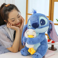 Stitch Lilo Plush Doll with Duck – Cute Stuffed Toy 12"/18" – Kawaii Gift & Decoration – Lusy Store