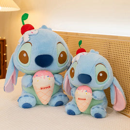 Ice Cream Stitch Soft Cute Plush Toy Doll Grab Machine Soothing Plushies Stuffed Pillow Gifts