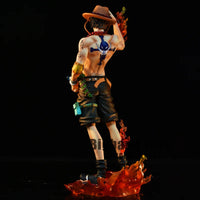 One Piece Figure Ace Figure PVC 23cm Collectible Statue Model Toys Gifts