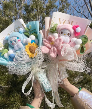 My Melody Kuromi Cinnamoroll Bouquet Plush Doll Toy Gift Box Valentine's Day Christmas Graduation Gifts