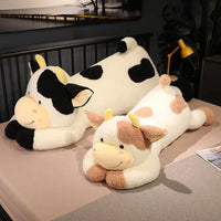 Lovely Milk Cow Plush Toys Cartoon Stuffed Animal Cattle Dolls Sleeping Pillow Gifts