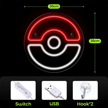 Pokemon Neon Sign Night Lamp Decoration Bedroom