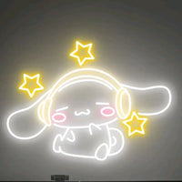 Cinnamoroll Neon Sign Kids Room Decor Game Room Wall Neon Light Sign Gifts