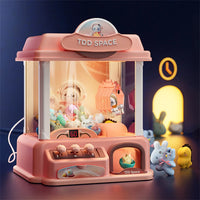 Doll Machine Coin Operated Play Game Mini Claw Catch Toy Machines Dolls Children Interactive Toys Birthday Gifts