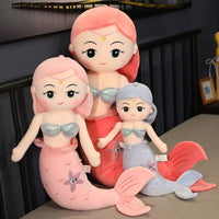 Mermaid Plush Toys Soft Animal Pillow Stuffed Toy Princess Dolls Children Boys and Girls Birthday Gifts Decor