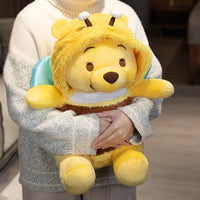 50cm Bee Winnie The Pooh Plush Toys Pillow Kawaii Anime Bear Stuffed Doll Toys For Gifts