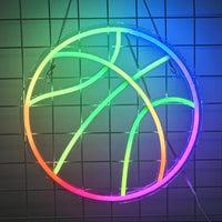 Ball Neon Sign Led Light Up Sign Table Tennis Club Wall Decor Football Neon Golf Course Light