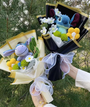 Winnie the Pool Eeyore Bouquet Stuffed Animals Flower Bouquet Home Decoration Valentine Christmas Gifts