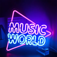 Rock Roll Neon Signs Guitar Music Led Neon Wall Decor for Game Room Music Party Rock Studio Bar Disco