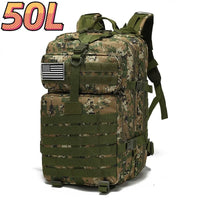 30L/50L 1000D Nylon Waterproof Trekking and Fishing Backpack