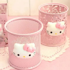 Hello Kitty Pen Holder Creative Kawaii Desktop Storage Box