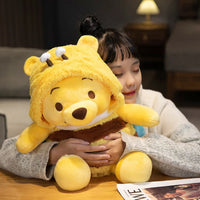 50cm Bee Winnie The Pooh Plush Toys Pillow Kawaii Anime Bear Stuffed Doll Toys For Gifts