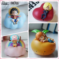 One Piece Luffy Zoro Nami Sanji Night Light Anime Figure Lamp Soft Light Bedroom Bedside LED Children Toys Gift