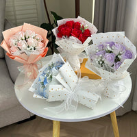 Valentine's Day Artificial Rose Soap Bouquets Eternal Flower Bouquet Gifts Party Home Decor