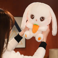 Long Ear Rabbit Plush Pillow Big Size Bunny Dolls Stuffed Soft Animal Cushion Girls Birthday Xmas Gifts