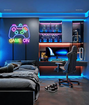 Gamer Neon Sign LED Sign for Gamer Wall Decor Bedroom Gamer Gifts for Boys