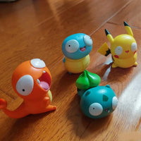 Pokemon Fool Stupid Pikachu Bulbasaur Charmander Squirtle Cute Figure Collection Model Toys