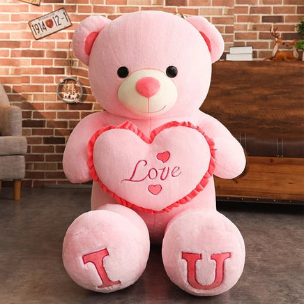 Big I LOVE YOU Bear Plush Toy Lovely Huge Stuffed Soft Bear Doll Lover Valentine's Day Gift For Girlfriend